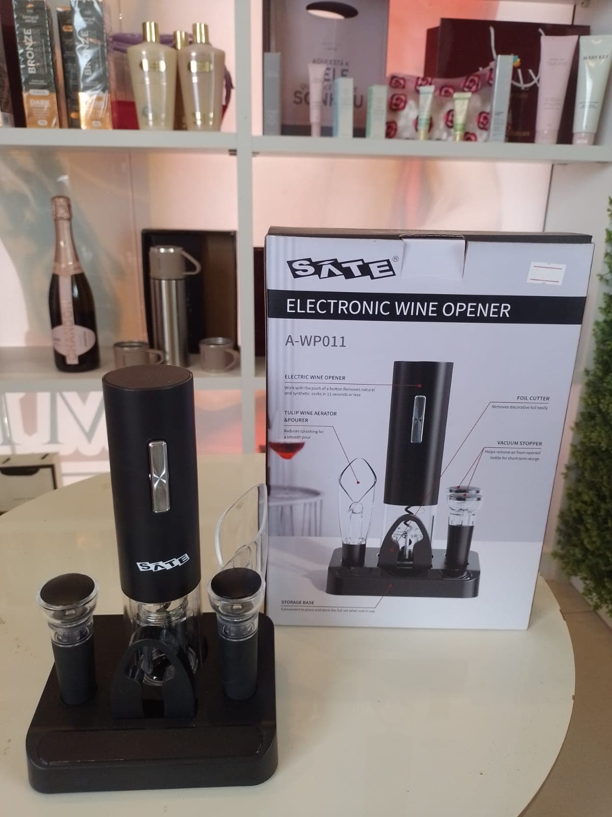 Abridor Elétrico de Vinhos Sate