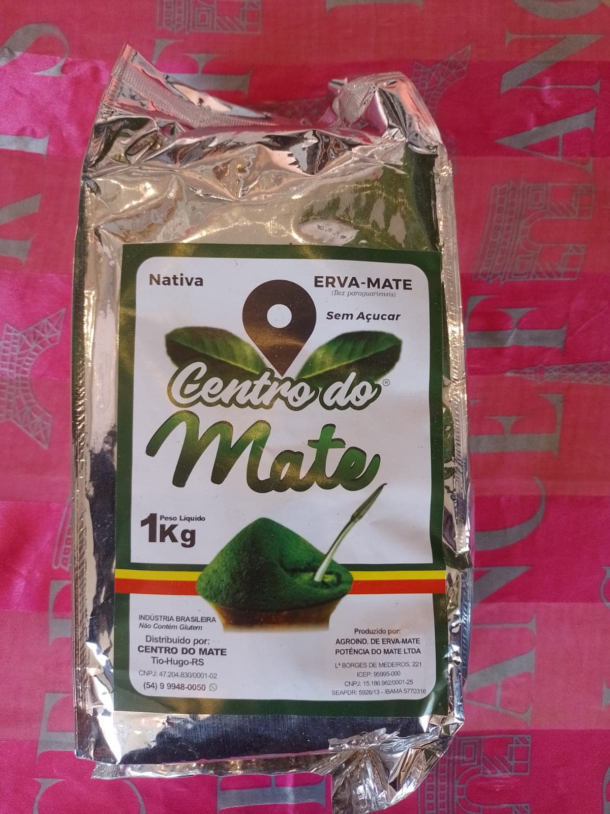 Erva-Mate Centro do Mate Laminada 1Kg